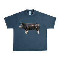 Midnight Navy berkshire pig Urban Heavy Tee - LillyAllenDesigns