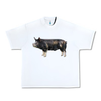White berkshire pig Urban Heavy Tee - LillyAllenDesigns