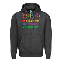 Charcoal Heather autism mama Zipper Hoodie - Artiststas