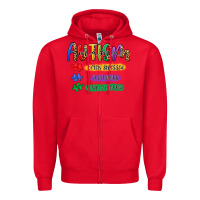 Red autism mama Zipper Hoodie - Artiststas