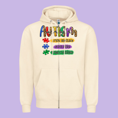 Autism Mama Zipper Hoodie Designed By Artiststas