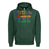 Sports Green autism mama Zipper Hoodie - Artiststas