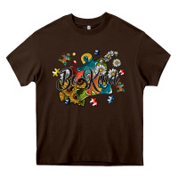 Chocolate Brown be kind Heavy Core Tee - SublimationCraftShop
