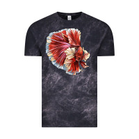 Cloud Black Betta Fish Vintage Tee - LillyAllenDesigns