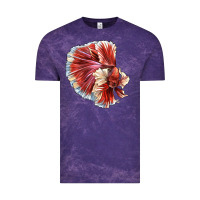 Cloud Purple Betta Fish Vintage Tee - LillyAllenDesigns