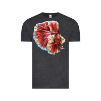 Vintage Black Betta Fish Vintage Tee - LillyAllenDesigns