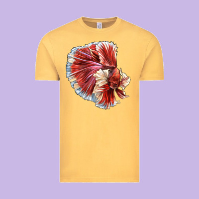 Betta Fish Vintage Tee Designed By Lillyallendesigns
