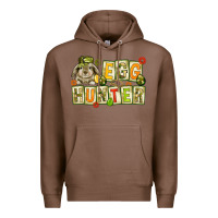 Chestnut Egg hunter with camouflage plate letters Easter Premium Hoodie - HowdyJamesFarm