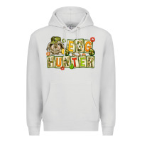 Dove Grey Egg hunter with camouflage plate letters Easter Premium Hoodie - HowdyJamesFarm