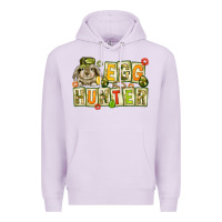 Lilac Egg hunter with camouflage plate letters Easter Premium Hoodie - HowdyJamesFarm