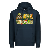 Navy Egg hunter with camouflage plate letters Easter Premium Hoodie - HowdyJamesFarm