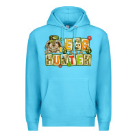 Ocean Blue Egg hunter with camouflage plate letters Easter Premium Hoodie - HowdyJamesFarm