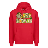 Red Egg hunter with camouflage plate letters Easter Premium Hoodie - HowdyJamesFarm