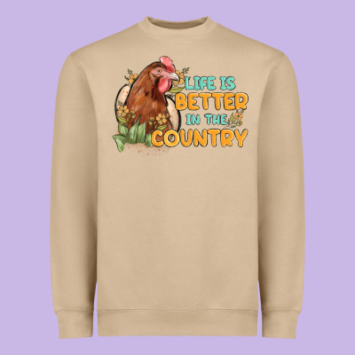 Life Is Better In The Country Heavyweight Sweatshirt Designed By Maliassmallbusiness