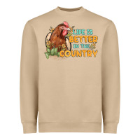 Mushroom life is better in the country Heavyweight Sweatshirt - MaliasSmallBusiness