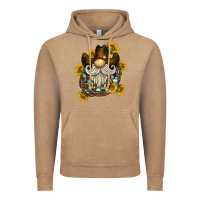 Vintage Coffee cowboy gnome sunflower rope Vintage Hoodie - BarkalooDesign