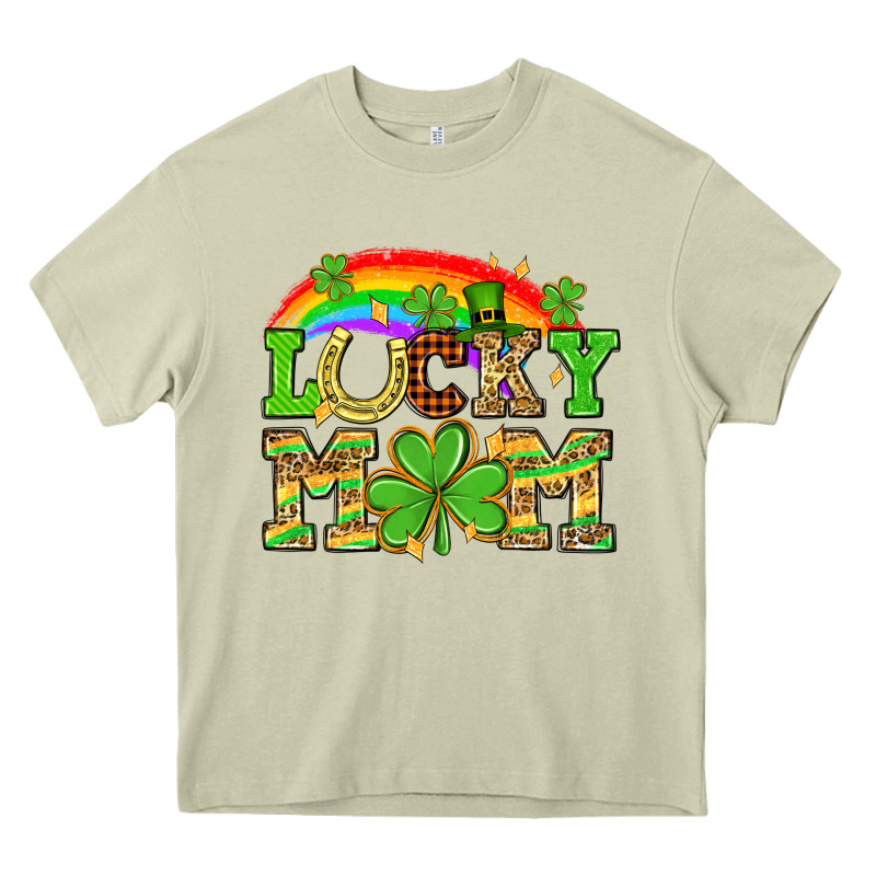 One Lucky Mom St. Patricks Day Heavy Core Tee by Neo Western | Teevron