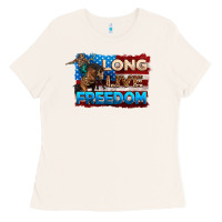 Bone Long live freedom 4th of july Ladies Tee - Neo Western