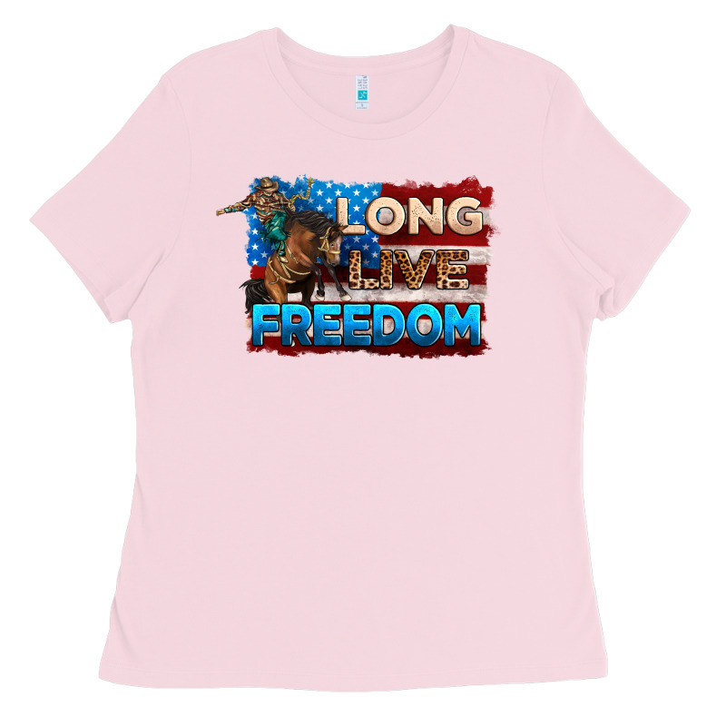 Long Live Freedom 4th Of July Ladies Tee by Neo Western | Teevron