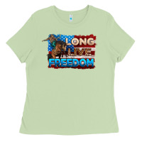 Matcha Long live freedom 4th of july Ladies Tee - Neo Western