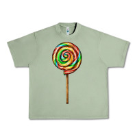 Oil Green rainbow lollipop Urban Heavy Tee - AdoDesignShop