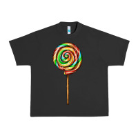 Pigment Black rainbow lollipop Urban Heavy Tee - AdoDesignShop
