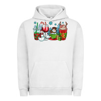 Pigment Lunar Rock christmas snowman coffee cups Urban Hoodie - OliviaCreatesArt