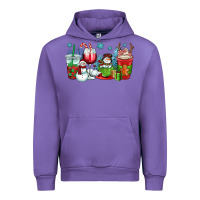 Tulip christmas snowman coffee cups Urban Hoodie - OliviaCreatesArt