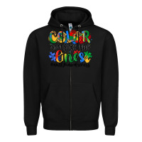 Black color outside the lines Zipper Hoodie - Artiststas
