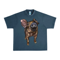 Midnight Navy baby duroc pig Urban Heavy Tee - LillyAllenDesigns