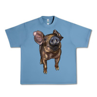 Pebble Blue baby duroc pig Urban Heavy Tee - LillyAllenDesigns