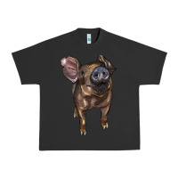 Pigment Black baby duroc pig Urban Heavy Tee - LillyAllenDesigns