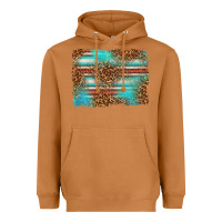 Meerkat Serape and Leopard Background Heavyweight Hoodie - texasbilliewilder