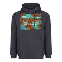 Smoke Serape and Leopard Background Heavyweight Hoodie - texasbilliewilder