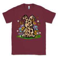 Burgundy western floral bunny Classic Tee - MaliasSmallBusiness