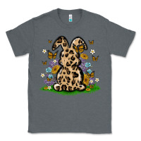 Charcoal Heather western floral bunny Classic Tee - MaliasSmallBusiness