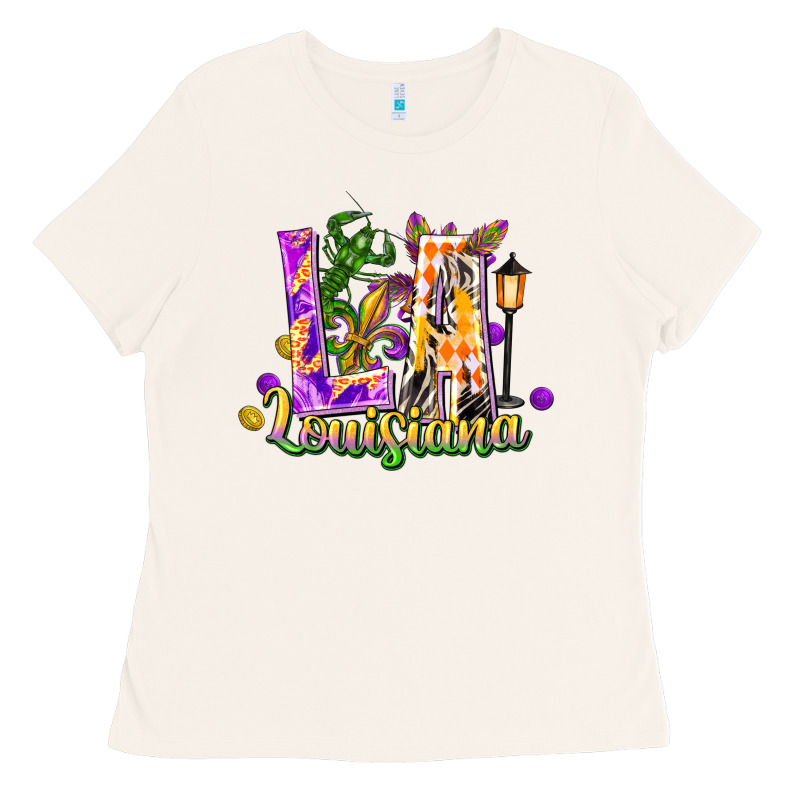 Louisiana La Mardi Gras Ladies Tee by FaDigitalArtStudio | Teevron