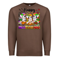 Chestnut happy hallothanksmas unicorns Premium Sweatshirt - texasbilliewilder