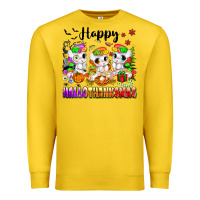 Lemon happy hallothanksmas unicorns Premium Sweatshirt - texasbilliewilder