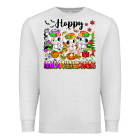 Oatmeal Heather happy hallothanksmas unicorns Premium Sweatshirt - texasbilliewilder