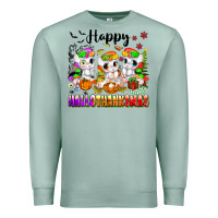 Seafoam happy hallothanksmas unicorns Premium Sweatshirt - texasbilliewilder