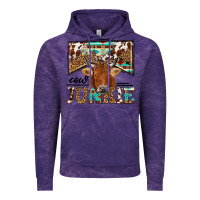 Cloud Purple cow junkie Vintage Hoodie - NancyCooperArtShop