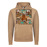 Vintage Coffee cow junkie Vintage Hoodie - NancyCooperArtShop