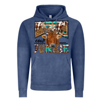 Vintage Denim cow junkie Vintage Hoodie - NancyCooperArtShop
