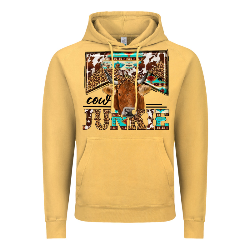 Cow Junkie Vintage Hoodie by NancyCooperArtShop | Teevron