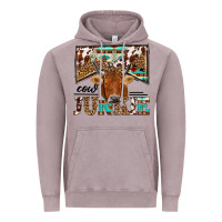 Vintage Zinc cow junkie Vintage Hoodie - NancyCooperArtShop