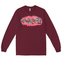 Burgundy cosmetologist Long Sleeve Tee - NancyCooperArtShop