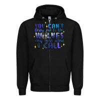 Black you cant throw me to the wolves they come when i c Zipper Hoodie - Artiststas