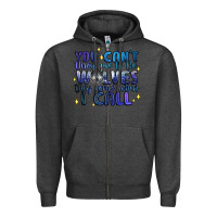 Charcoal Heather you cant throw me to the wolves they come when i c Zipper Hoodie - Artiststas
