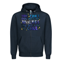 Navy you cant throw me to the wolves they come when i c Zipper Hoodie - Artiststas